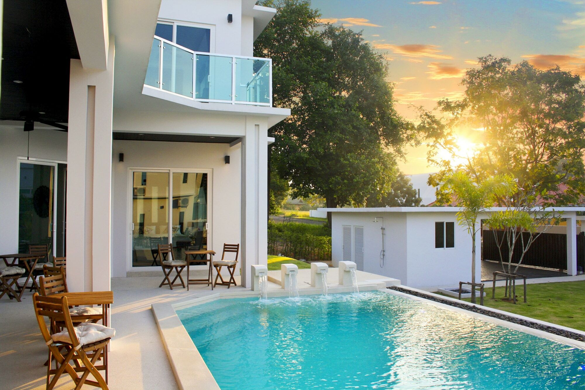 Green View Villas Bang Lamung Exterior foto